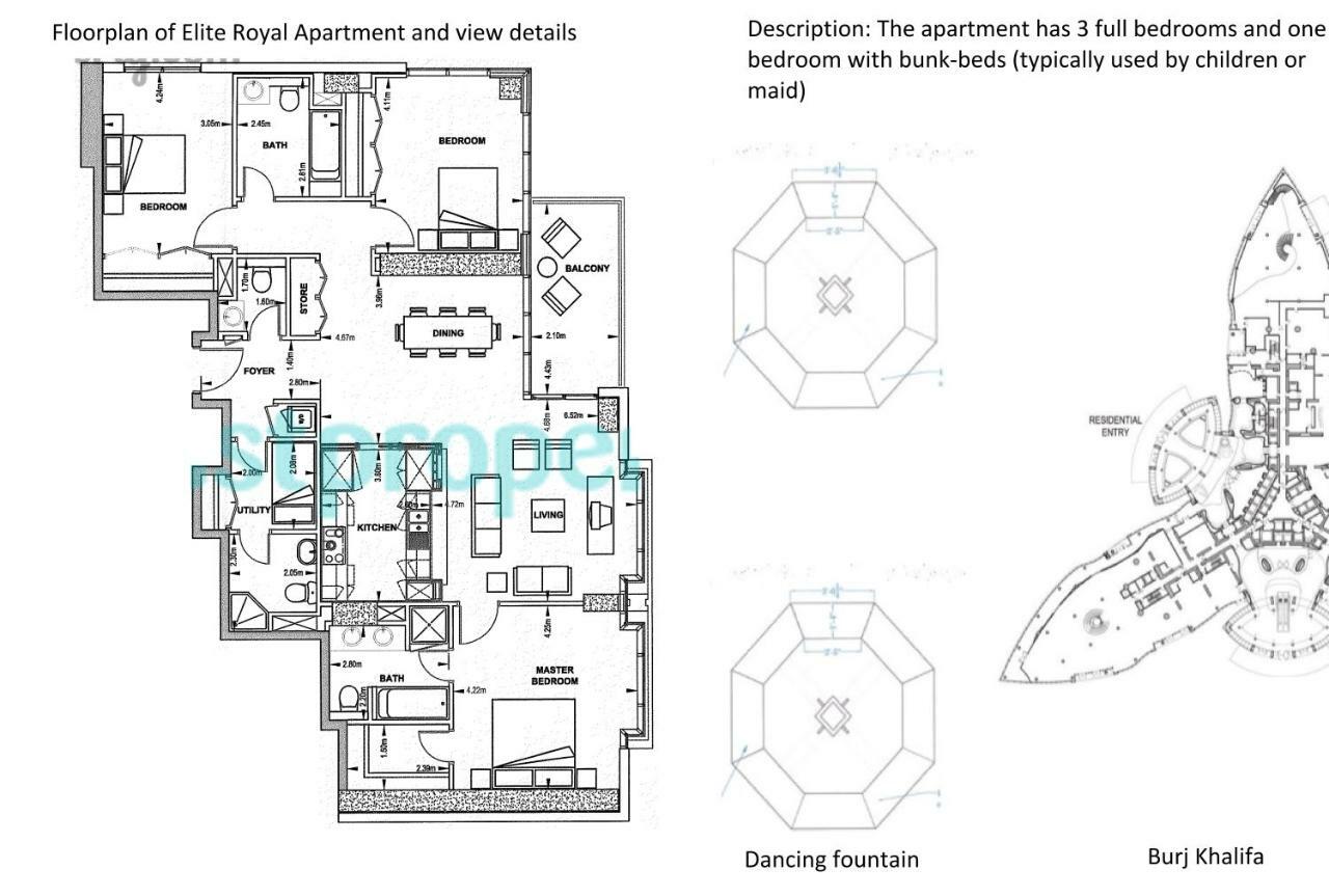 Elite Royal Apartment | Burj Residences Tower 5 | Gold دبي المظهر الخارجي الصورة